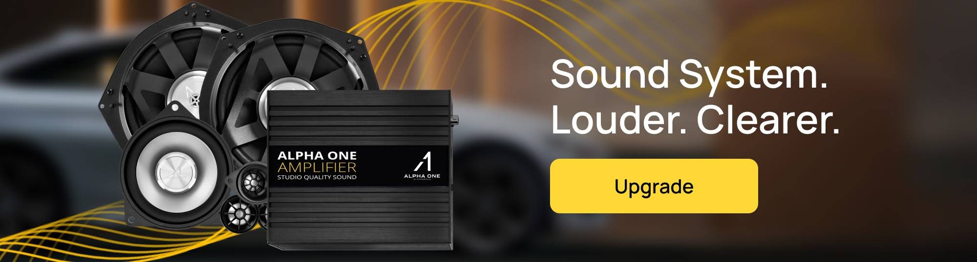Audio system upgrade banner
