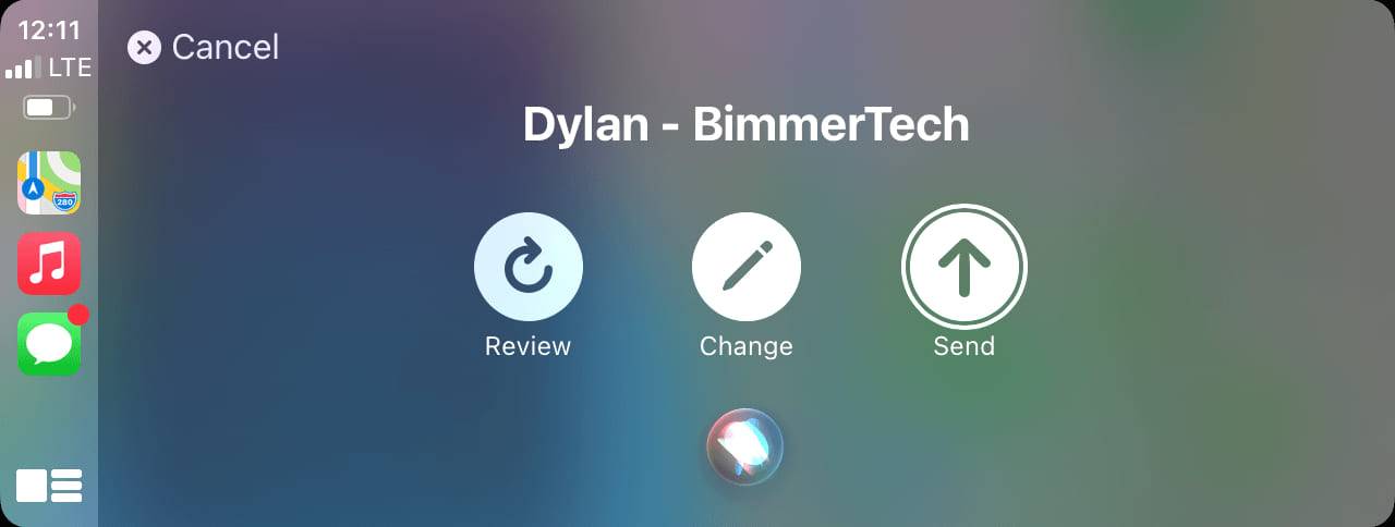 Improved Siri on iOS 14 CarPlay
