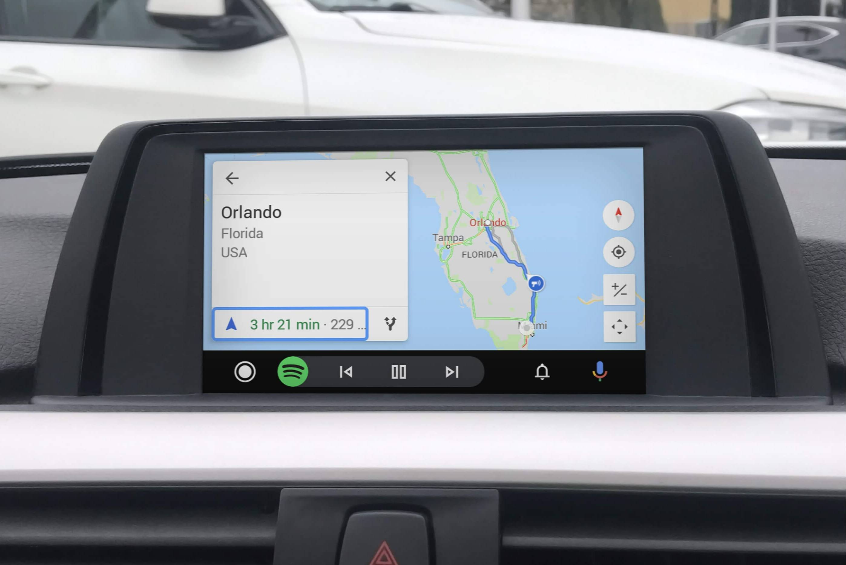 BMW Android Auto MMI Prime small screen google maps