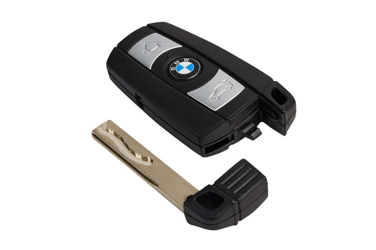 bmw lost key fob start car