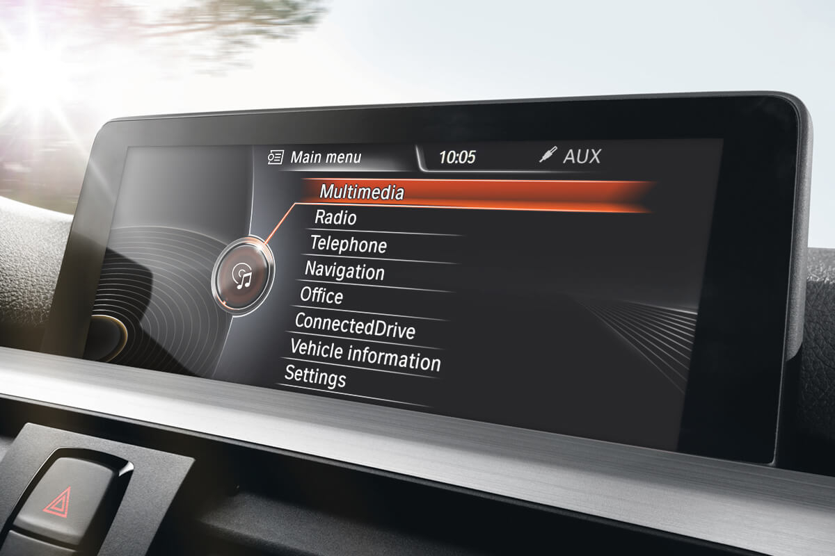 BMW iDrive screen