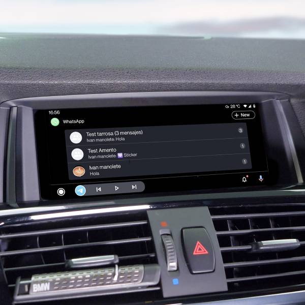 Manténte en contacto con la aplicación de mensajería Android Auto