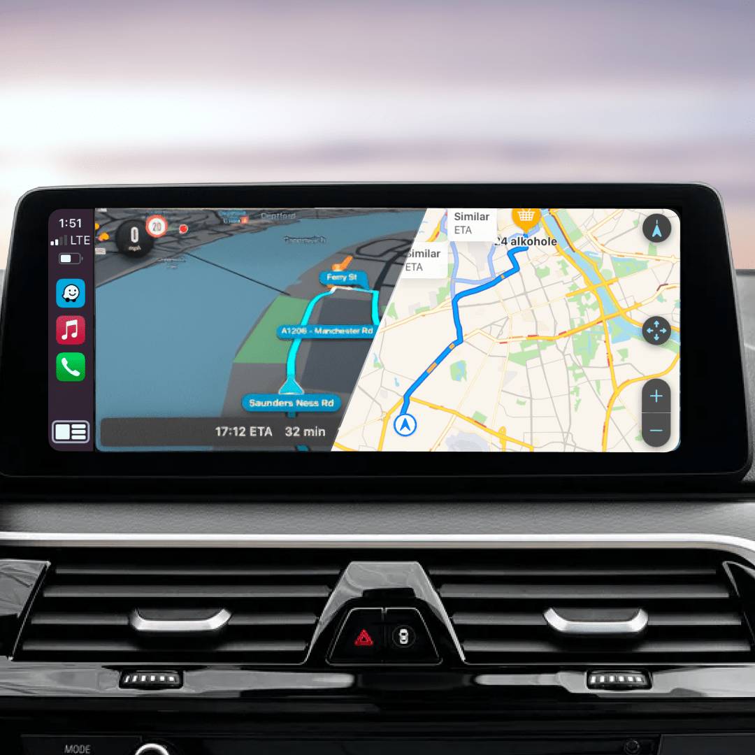 WAZE VS MAPAS DE APPLE EN BMW