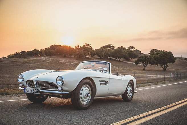A BMW 507 once owned by Elvis Presley