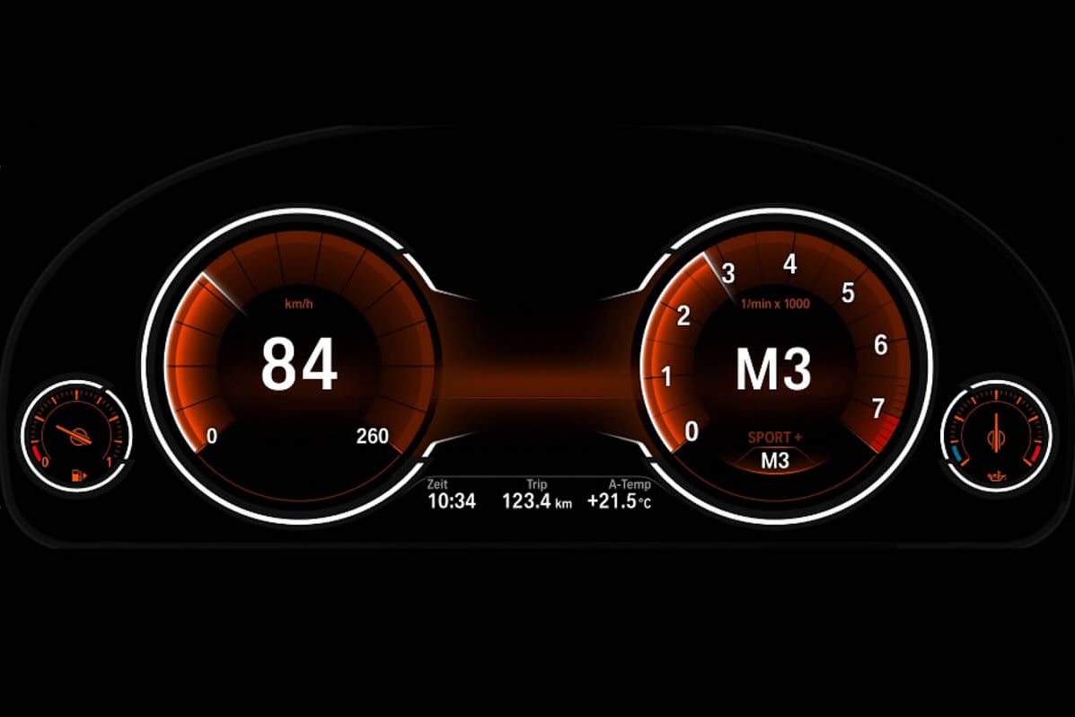 BMW 6wb digital instrument cluster