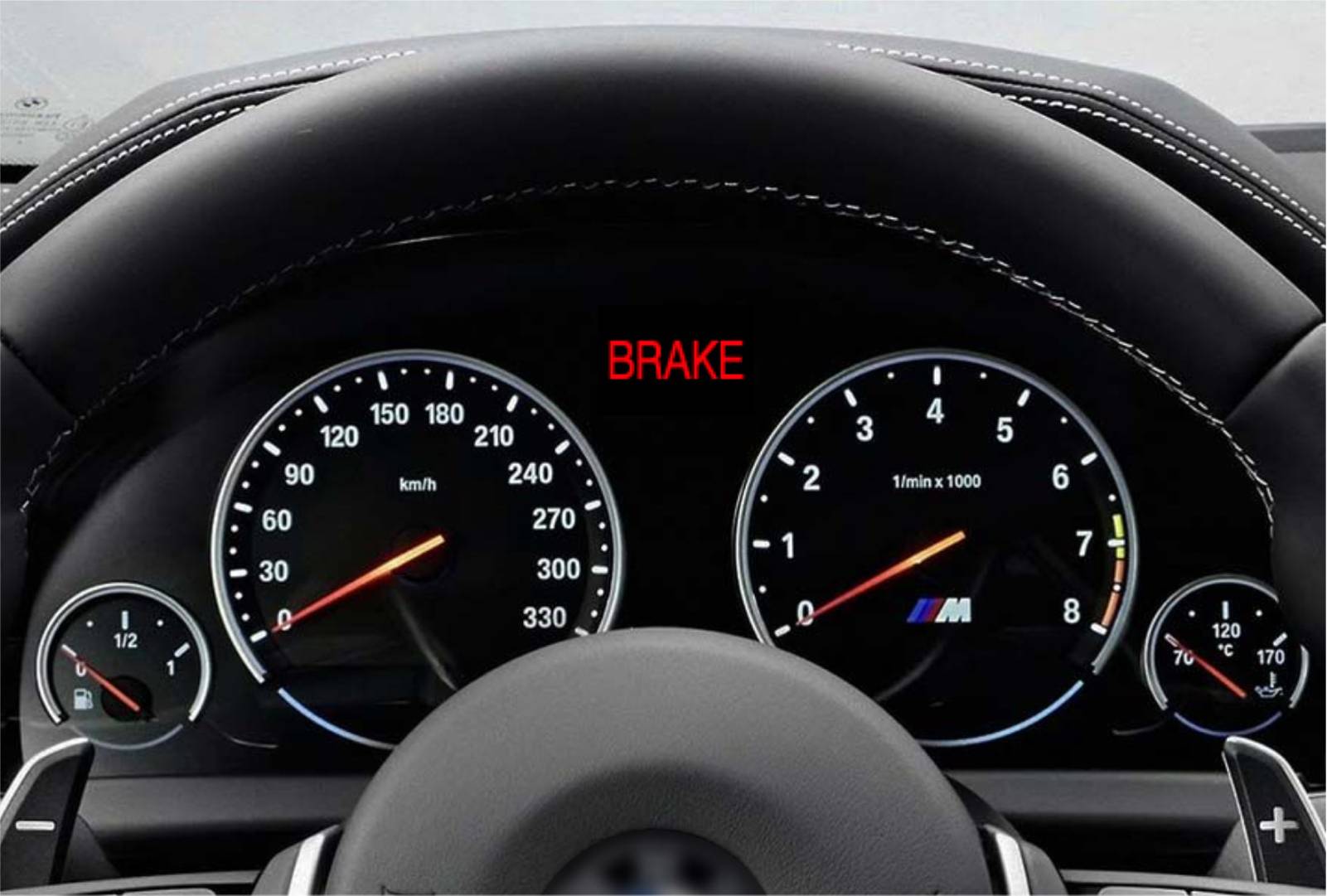 Brake system warning light