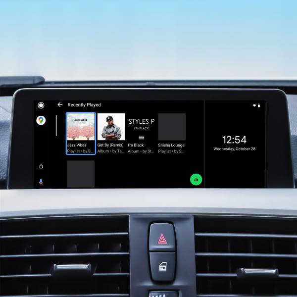 Pon listas de reproducción con las aplicaciones de música de Android Auto