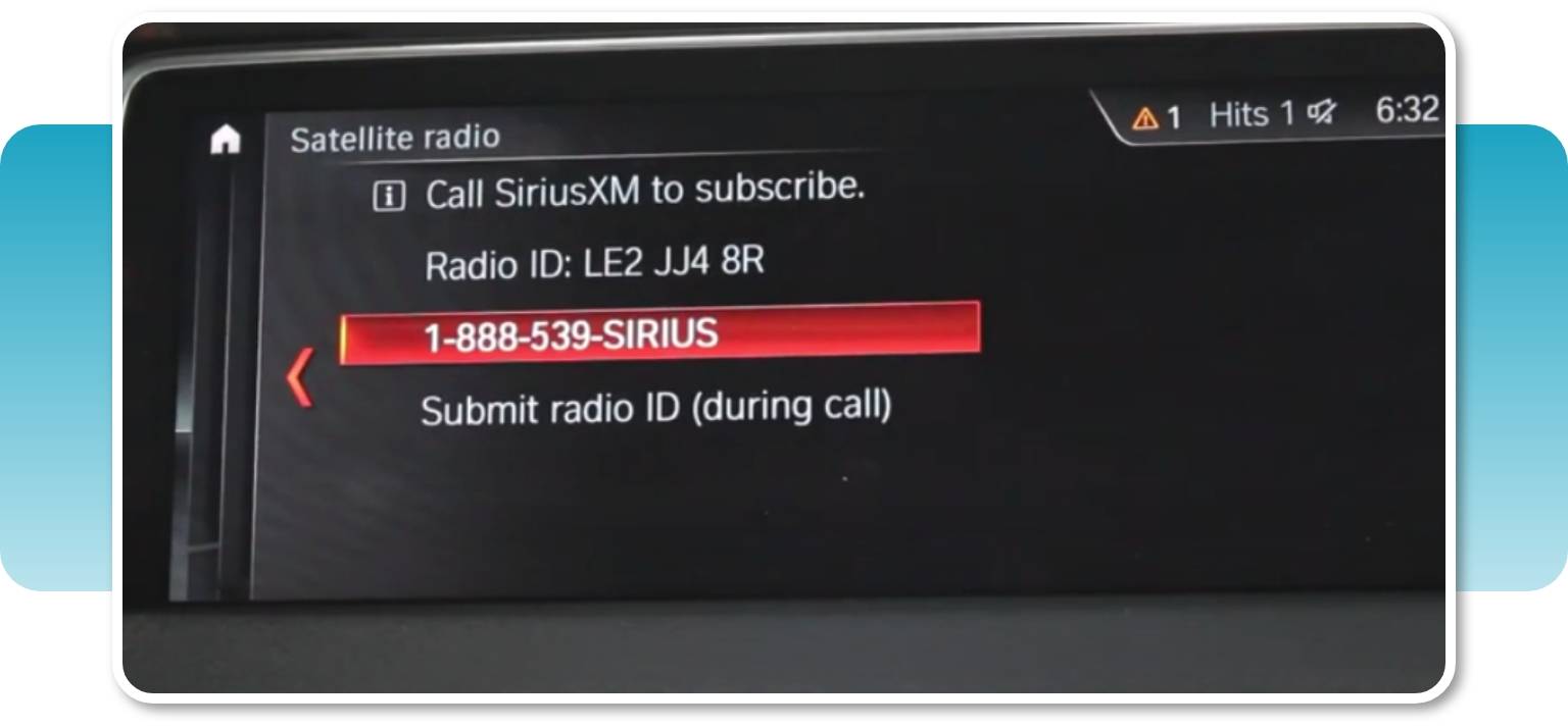 SiriusXM free activation code