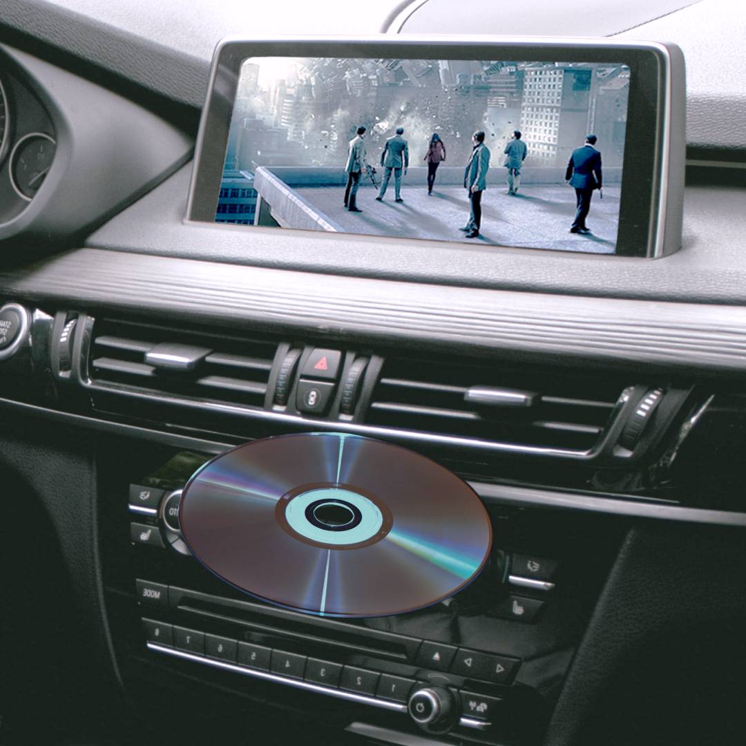 Play video on Android Auto from USB or DVD
